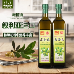 龙金花750ML*2叙利亚特级初榨橄榄油礼盒