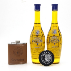 希腊进口 雅典娜礼盒 特级初榨橄榄油500ml*2 送礼送健...