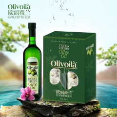 进口橄榄油欧丽薇兰 特级初榨750ML*2 橄榄油礼盒 孕妇...