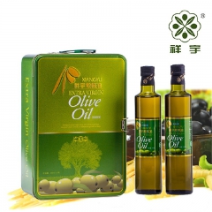 【绿尊享】祥宇橄榄油每瓶500ml（礼盒2瓶装）孕妇 油橄榄...