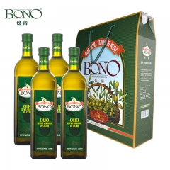 包锘BONO西西里岛原瓶原装进口特级初榨橄榄油经典礼盒1L*...
