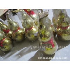 铜制工艺品金葫芦招财旺旺 开光改财运葫芦摆件 21厘米