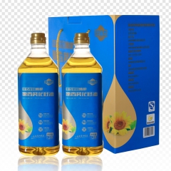誉品香熟榨原香葵花籽油 1.25L*2 礼盒装小榨压榨食用油...
