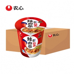 农心 辣白菜拉面方便面煮面（正宗韩国汤味）65gX12/杯碗...