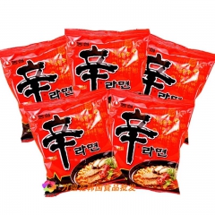 韩国进口农心辛拉面 辛辣香菇牛肉方便面泡面煮面   120g