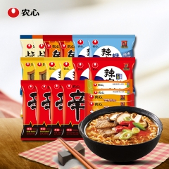 【20包】韩国泡面农心辛拉面方便面拉面辣白菜11种口味整箱装...
