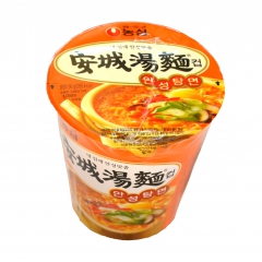 韩国进口食品批发方便面 农心安城汤面杯面66g×30盒/箱
