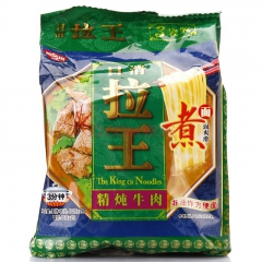 日清拉王精炖牛肉方便面  102g三连包 速食面