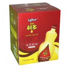 冷榨原香型油茶籽油1.5L×6瓶实惠装 有机食品/健康养生/...