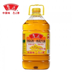 鲁花花生油健康营养5S特级压榨 非转基因食用油纯5L*4桶/...