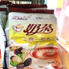 热销 兆华 三合一即冲奶茶粉 1kg袋装奶茶 原味香芋多种口...