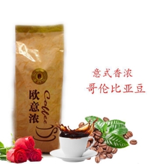 欧意浓 哥伦比亚咖啡豆 进口生豆烘焙豆 坚果浓香 454g包...