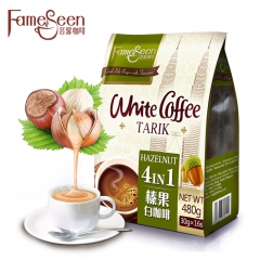 马来西亚 原装进口 Fameseen/名馨榛果味白咖啡四合一...