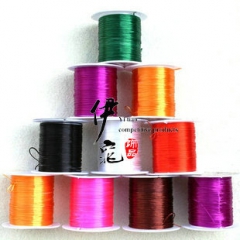 DIY饰品配件 优质氨纶弹力线 串珠线 串手链配件 彩色扁弹...