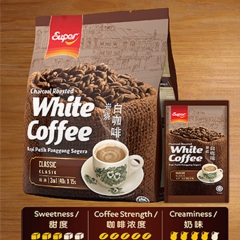 新加坡超级炭烧经典白咖啡三合一速溶咖啡进口即溶咖啡粉600克