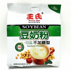 无糖食品王氏不加糖豆奶粉 无蔗糖豆浆粉豆奶粉无糖700g