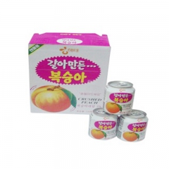 韩国原装进口饮料批发 海太水蜜桃果肉果汁 北京总代理