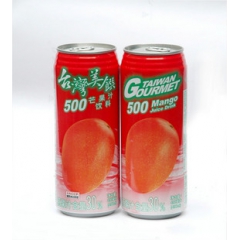 进口台湾饮料批发/台湾美馔芒果果汁 490ml*24