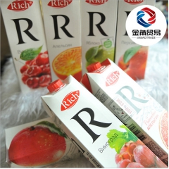 俄罗斯原装进口果汁R牌100%无添加原生态纯果汁多口味选营养...