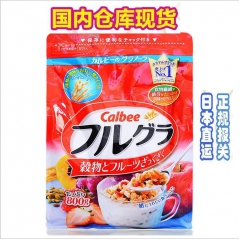 最新日期 日本进口Calbee 卡乐比麦片 水果果仁谷物麦片...