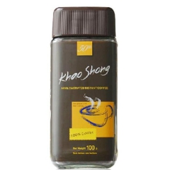 泰国进口 高盛黑咖啡 纯无糖速溶低脂苦咖啡 瓶装200克 批...