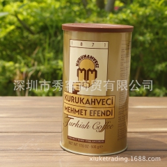 土耳其咖啡原装进口特产黑咖啡无糖罐装500g