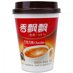 香飘飘奶茶巧克力味80g 杯装奶茶冷藏风味佳冲饮椰果奶茶固体...