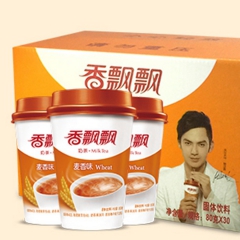 香飘飘奶茶 品牌直销 椰果麦香味80g 30杯装整箱 小饿小...