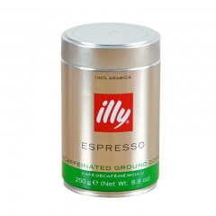 意利illy咖啡粉 意大利原装进口意式咖啡粉 低因 罐装 2...