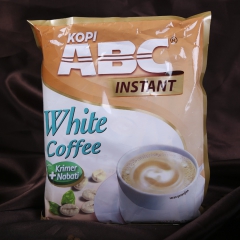 印尼原装进口ABC 白咖啡三合一速溶咖啡粉醇香尝鲜400g厂...