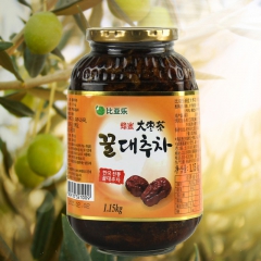 比亚乐蜂蜜柚子茶系列 蜂蜜大枣茶1150g/瓶韩国进口大枣茶...