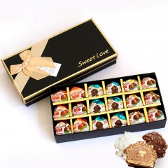 俄罗斯进口牛奶夹心巧克力礼盒榛子夹心巧克力礼盒礼品零食批发