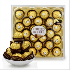 费列罗巧克力礼盒装进口食品意大利榛仁牛奶巧克力T24金莎24...
