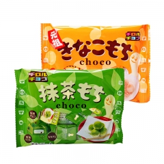 日本进口松尾黄豆粉/绿茶夹心巧克力49g 抹茶牛奶巧克力零食