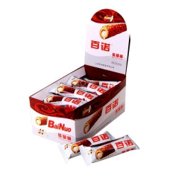 包邮 百诺能量棒22g*24支/盒 牛奶涂层巧克力  休闲食...