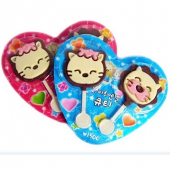 韩国进口零食 海太猫头牛奶巧克力 双支装 进口巧克力 36对...