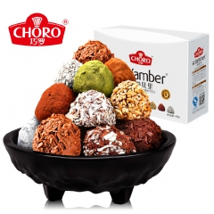 巧罗尚贝里手工松露型巧克力408g 糖果礼盒休闲零食