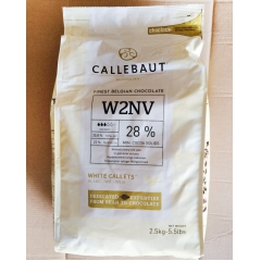 Callebaut嘉利宝W2NV28%白巧克力粒 比利时进口...