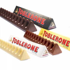 Toblerone瑞士三角巴旦木蜂蜜牛奶/黑巧/白巧克力条装...