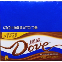 德芙巧克力 巧克力43g 奶香白巧克力  巧克力德芙丝滑牛奶