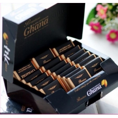 行货!韩国进口乐天加纳纯黑巧克力  90g 零食礼品批发