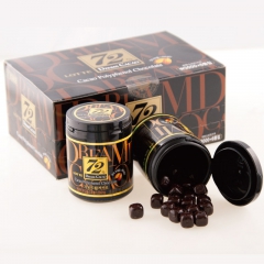 韩国乐天巧克力 乐天72%黑巧克力 进口巧克力 86g*24