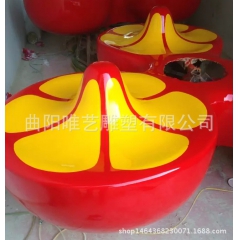 供应批发南瓜座椅玻璃钢雕塑娱乐场所园林公园创意树脂工艺品摆饰
