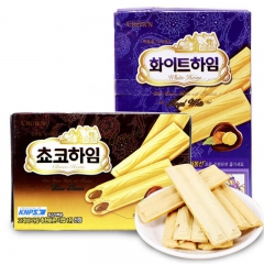 韩国进口儿童休闲食品零食批发 可拉奥中榛子瓦威化饼干142g...