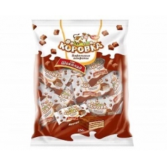 俄罗斯进口POHHN小牛巧克力牛奶威化饼干零食品散装批发25...