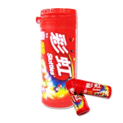 休闲食品 30g迷你箭牌彩虹糖 超市热卖 1*12瓶【一级批...