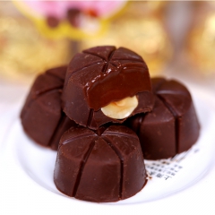 手工100%纯可可果仁榛仁巧克力天然原料纯可可脂零食品巧克力...