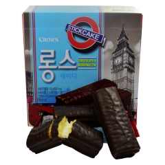 韩国进口零食品可拉奥 巧克力夹心饼干龙女派 138g/盒