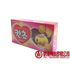 韩国进口食品 宝宝零食 巧克力夹心饼干 蛋圆饼 乐天小熊饼干...