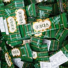 韩国进口休闲零食 可瑞安奶油 / 咖啡蛋卷夹心饼干新包装散称...